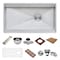 Ruvati 39-inch Workstation Dual Tier Kitchen Sink Undermount 16 Gauge Stainless Steel RVH8299 - alternate 5